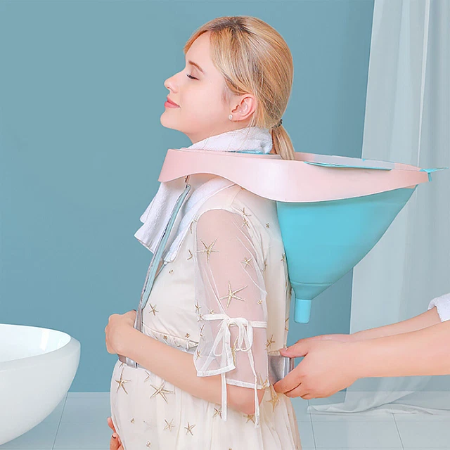 Lavabo de cabeza con arrugas portátiles lavabo para el cabello | champú móvil lavabo para el cabello