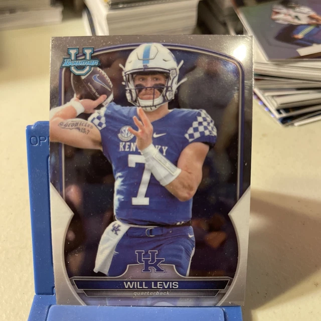 2022 Bowman Chrome University Will Levis #5 Kentucky Wildcats/Tennessee Titans