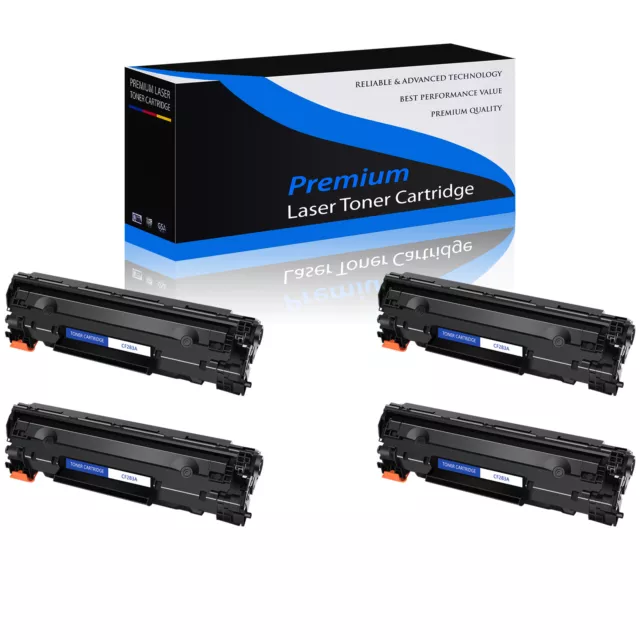 4PK CF283A BK Toner Cartridge for HP 83A LaserJet Pro M125nw M127fw M127fn MFP