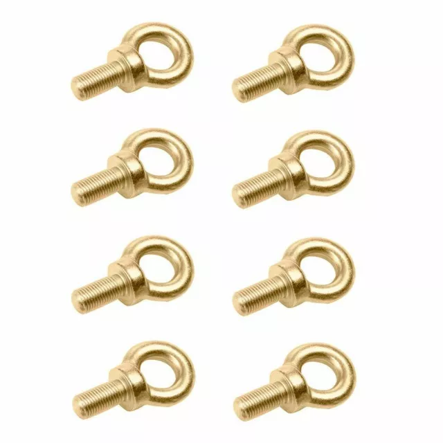 8 x RSA Motorsport 1 Inch Long 7/16 UNF 8.8 Tensile Harness Eye Bolts