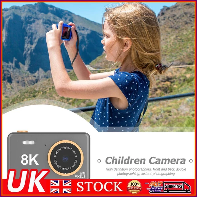 80MP 2.4 inch HD Screen Kids Digital Video Photo Camera with 32GB Card (Black)