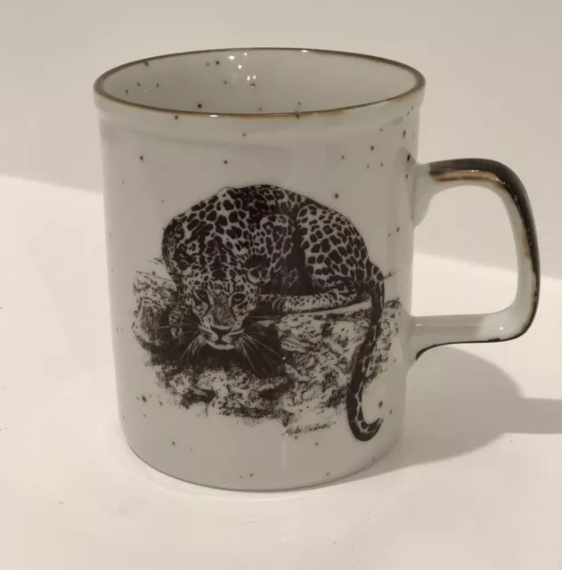 Otagiri Animal Mug San Diego Zoological Society Mike Schnorr Cheetah / Leopard