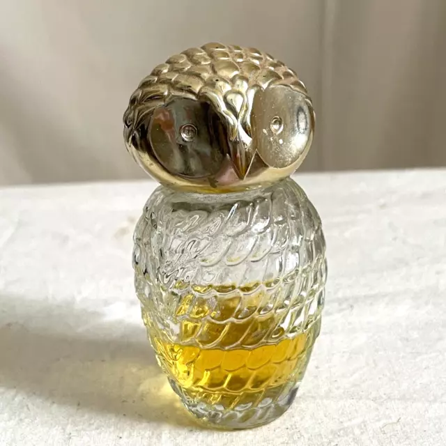 Vintage Avon Baby Owl Serenity Perfume Bottle Collectible