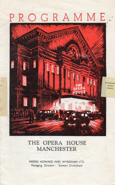 MANCHESTER OPERA HOUSE 1950 'The Barber Of Seville' Carl Rosa Opera ...