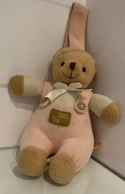 Tuc Tuc musical Pull String imbottito orso rosa conforto bambina peluche morbido giocattolo