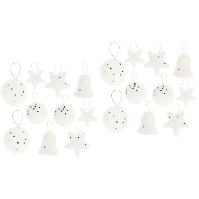 240 Pcs Foam Pendant Christmas Tree Baubles Decorations Filler
