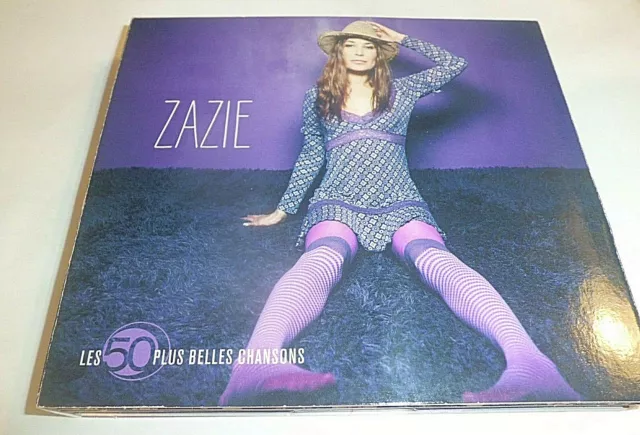 Cd Zazie  Les 50 Plus Belles Chansons  / Digipack 3 Cd 50 Titres Rare