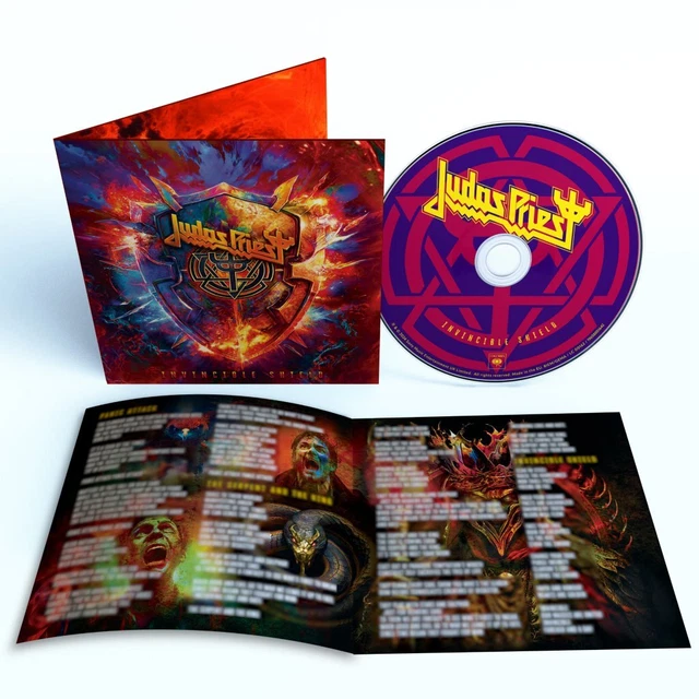JUDAS PRIEST INVINCIBLE Shield CD Europe Sony 2024 Printed CD packaged