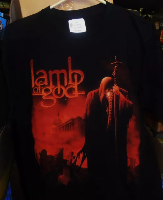 Lamb Of God, Toxic Monk, Black T-Shirt (Men's Large), BRAND NEW SEALED