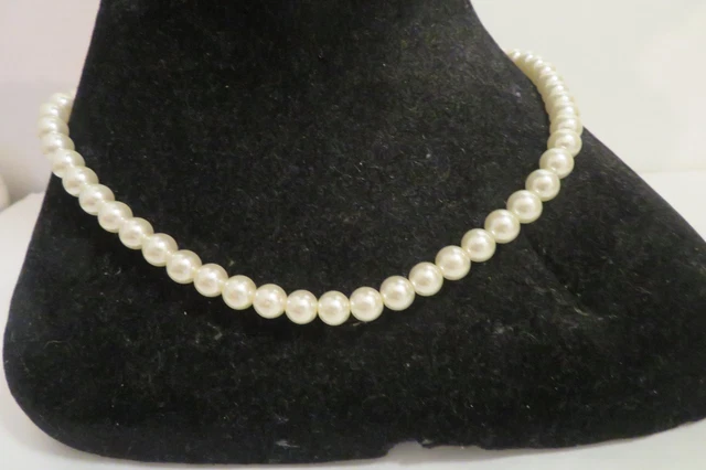 Collier Ras De Cou Perles Fantaisie Rousselet Paris - Vintage Années 50, Longueur 40 Cm