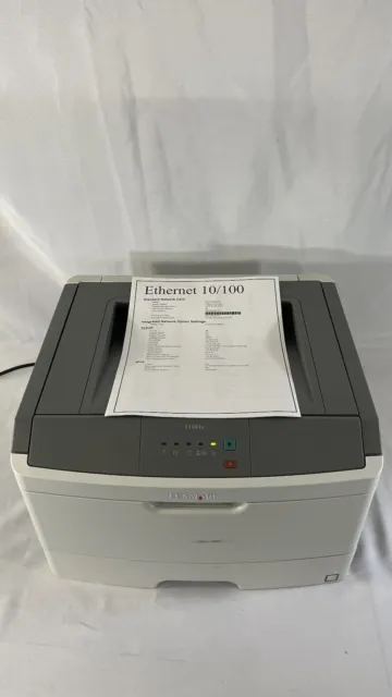 Lexmark E260dn Workgroup Laser Printer w/ Toner. 17K Page Count. TESTED