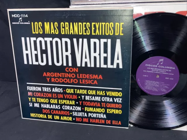 VG+ HECTOR VARELA Los Mas Grandes Exitos ARGENTINA LP (Latin/Tango) Columbia MDC