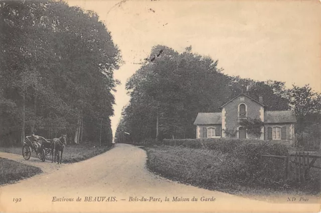 Cpa 60 Env.beauvais / Bois Du Parc / Maison Du Garde