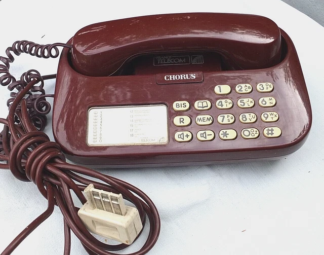 ANCIEN TÉLÉPHONE À touches MATRA CHORUS / TBE / VINTAGE EUR 20,00 PicClick FR