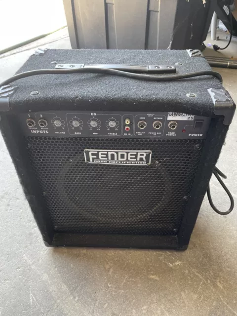 Fender Bassman 25 Combo Bass Amplifier Vintage Guitar Amp Working Condition Test