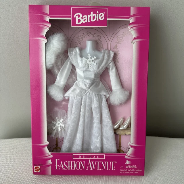 BARBIE FASHION AVENUE Bridal Satin Wedding Dress Set Mattel 17621 NEW  $20.61 - PicClick CA