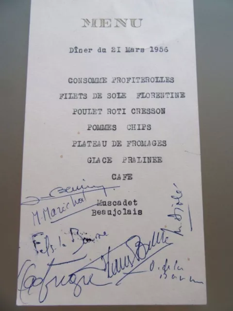 Menú Restaurante 1956 Lote De Dos Menús Comensales