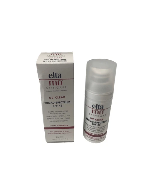 Elta MD Scincare UV Clear Bread-Spectrum SPF46 Facial Sunscreen 1.7oz NIB