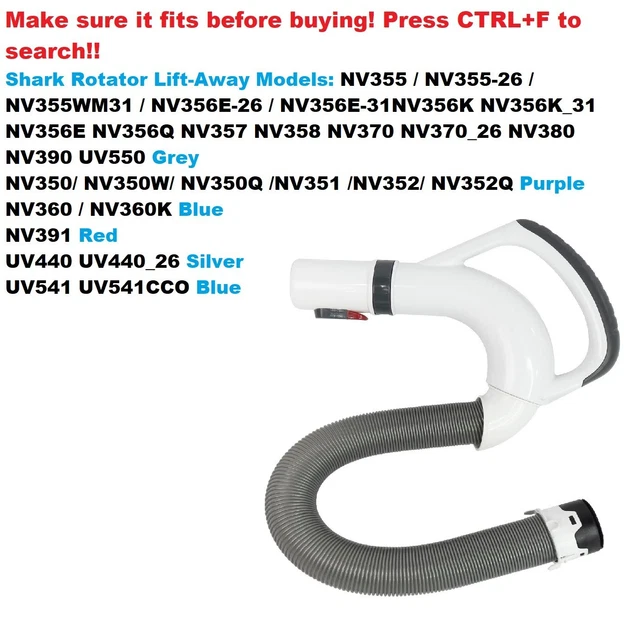 UPGRADED VACUUM HOSE Handle For Shark Rotator Replacement Listed 49.