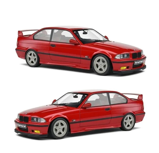 1/18 Solido BMW E36 Coupe M3 Streetfighter 1994 Rouge Miniature  - S1803911