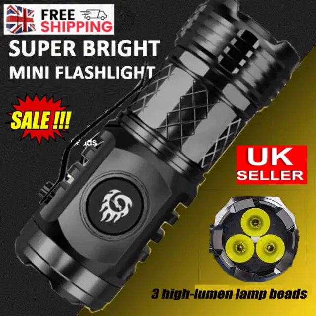 Three-Eyed Monster Mini Flashlight Flash Super Power Strong Light Portable  Light