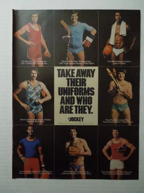 1977 JOCKEY MENS Underwear Magazine Ad - Pete Rose, Jim Palmer Etc