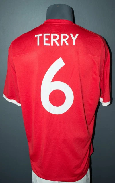 Click Red Cup ENGLAND TERRY JERSEY 2010 World Cup Football Mens Umbro Away Red Shirt ...