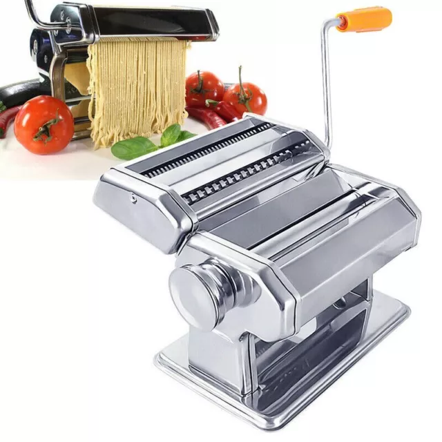 Nudelmaschine Aus Edelstahl Pastamaker Pastamaschine Lasagne Spaghetti Pasta Neu