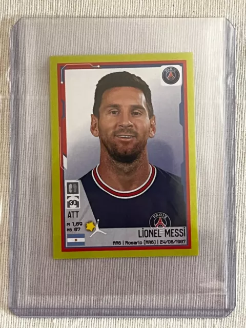 Panini Foot 2022 Star Lionel Messi Paris Sg Argentina Stickers # 357 Toploader