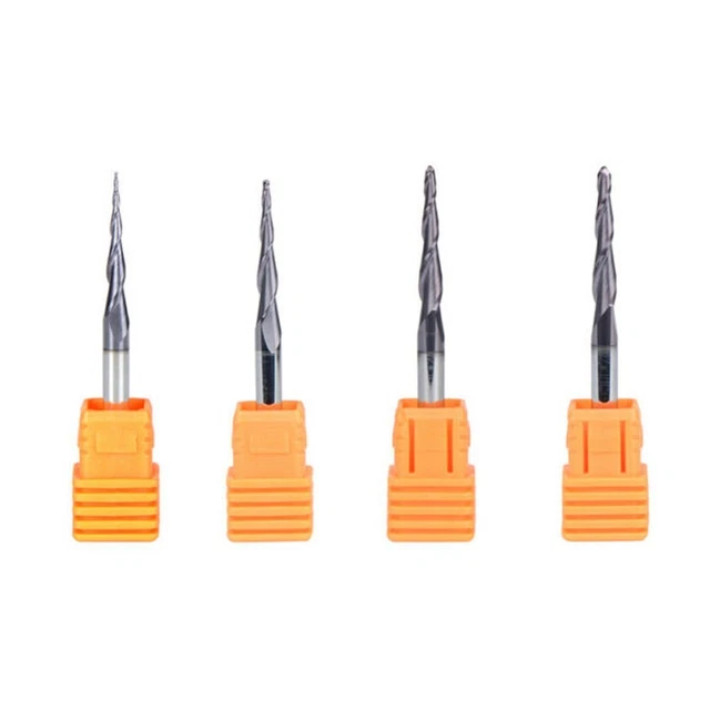 JAINGU 1 Fraise à Bout Conique En Carbure HRC62 CNC Pour Sculpter La