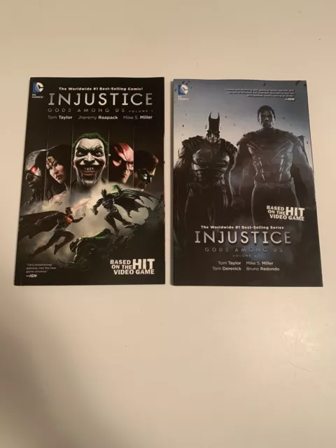 Dc Injustice Gods Among Us Volume 1 Tpb & Volume 2 Hc Batman Joker Vf/Nm 2014