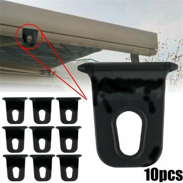 Norskskin – 5 œillets Muraux En Métal Pour Auvent De Caravane/camping-car – Ouverture 8 Mm – Fixation Solide Anti-intempéries
