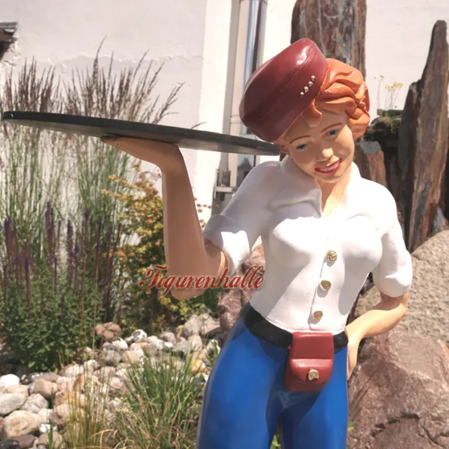 Pin Up Sexy Lady Diner Girl 50s RockNRoll Deko Figur Rollschuhe Statue USA neu 3