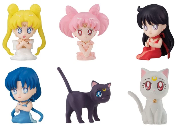 Lot De 11 Mini Figurines Bandai Sailor Moon - Collection 1993 - Occasion Très Bon État