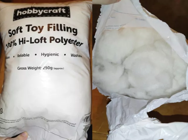 HOBBYCRAFT SOFT TOY Filling 155g from 250g bag 1.50 PicClick UK