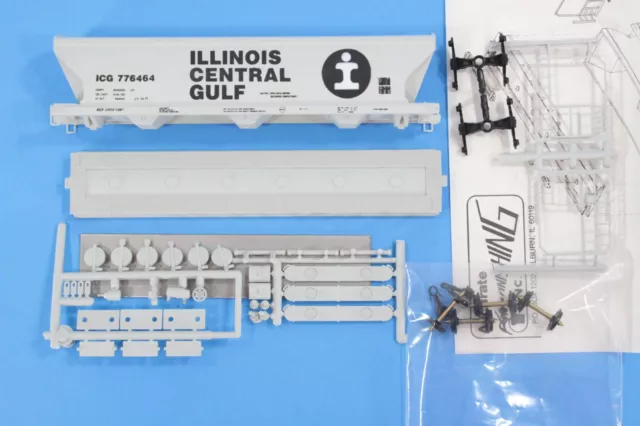 HO Accurate Finishing Illinois Central Gulf ACF 3-Bay Centerflow Hopper #776464