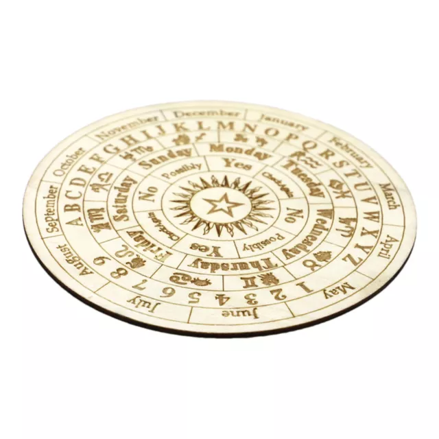 Star Pendulum Board Wooden Dowsing Board Divination Metaphysical Message Board