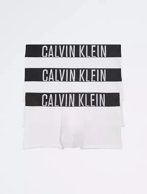 Calvin Klein Intense Power Micro 3-Pack Low Rise Trunk, White S