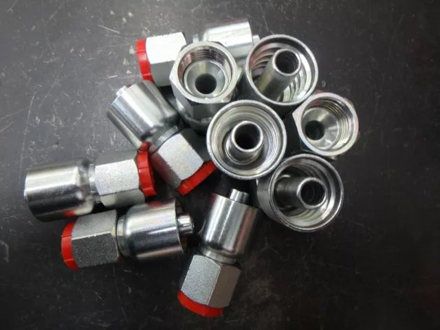 8G-10FJX  Hydraulic Fittings, 1/2" Hose to #10 female JIC, Lot of 10