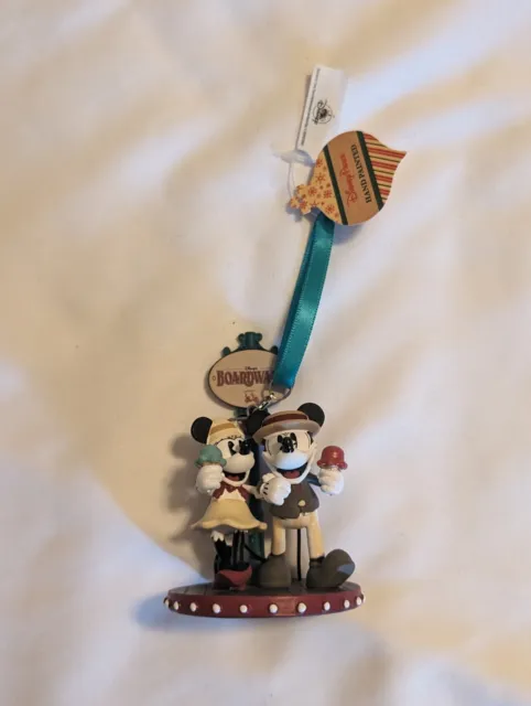 DISNEY BOARDWALK RESORT Mickey and Minnie Ice Cream Ornament $60.95 ...