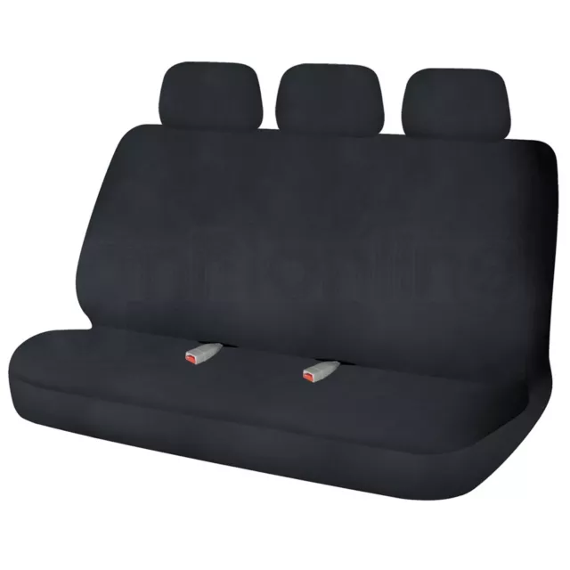 Sakura hinten 3 Sitz Universal schwarz wasserdicht robust Autositzbezüge Protektoren