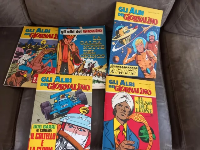 Lotto 5 Fumetti Albi Del Giornalino Anni 70 Ottimi