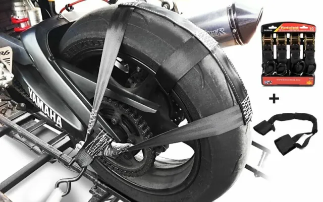 Set Correas rueda trasera manillar para moto custom Special CB14290