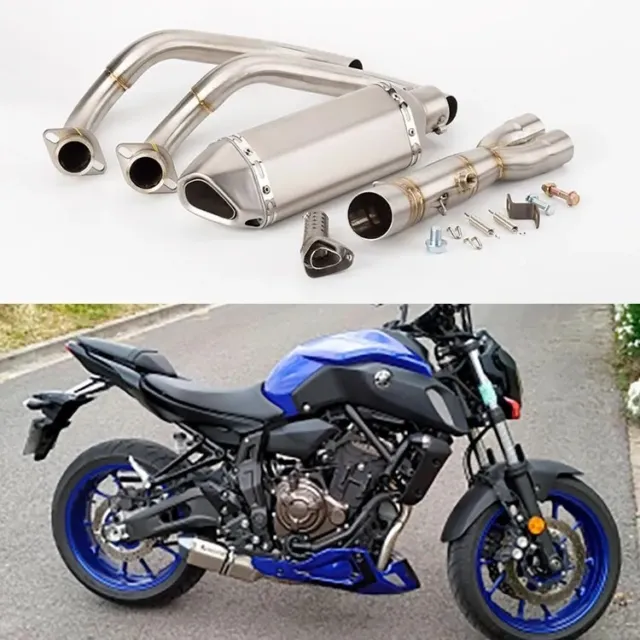 Slipper für Yamaha MT-07 FZ07 Auspuff Header Link Rohr 51 mm Edelstahl.