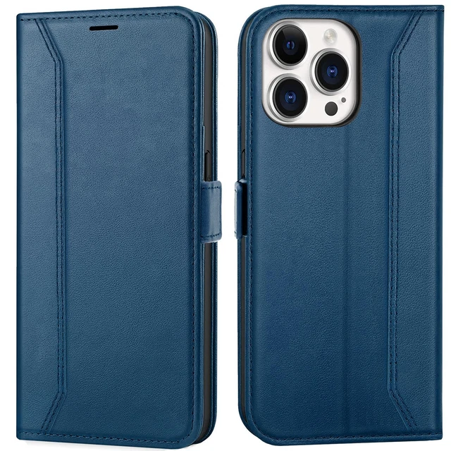 Étui Rabattable Zovonic Pour IPhone 17 Pro Max - Coque Slim En Similicuir - Noir
