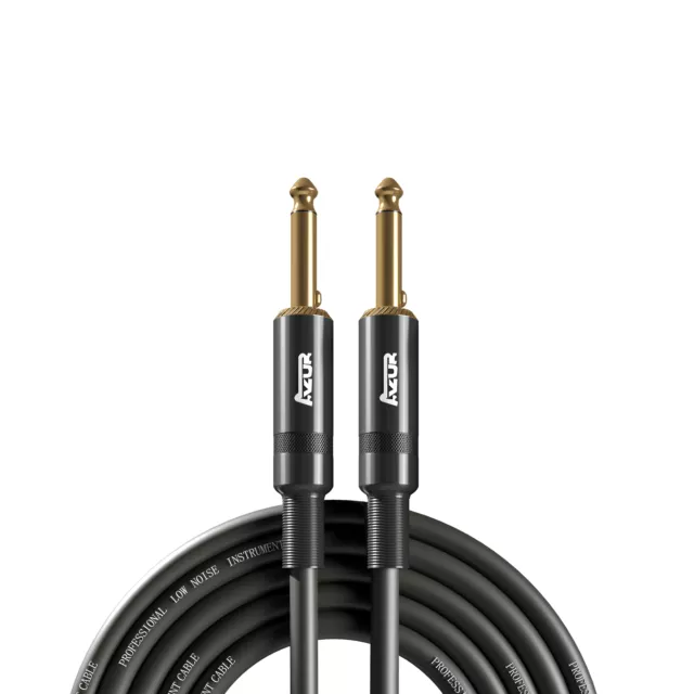 3M & Straight Guitar Cable High Quality 6.35mm Dual Mute Audio Cable Metal Shell