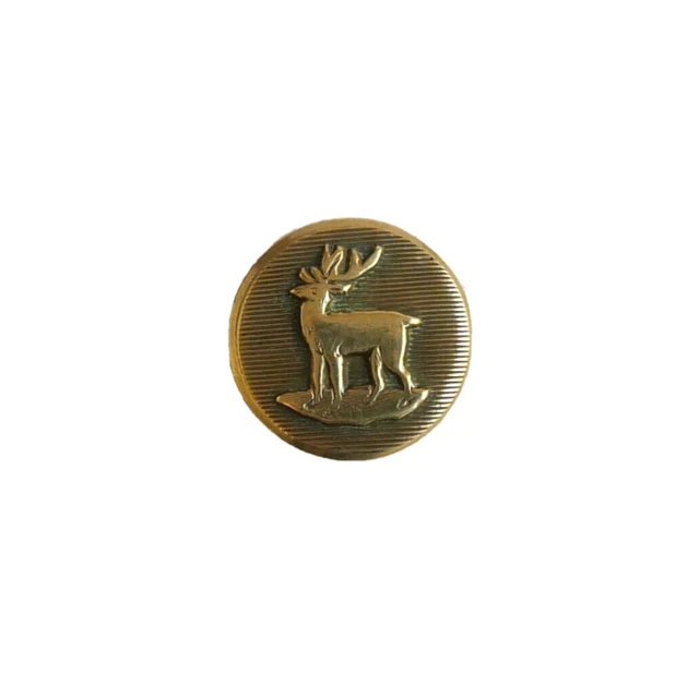 lot de 4 BOUTONS : CHASSE/VENERIE CERF /SANGLIERS 14/16 mm