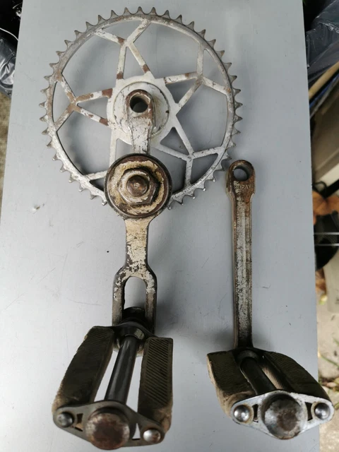 Pédalier De Vélo Ancien – Modèle Vintage Pour Vélo De Course Ou Vélo De Ville