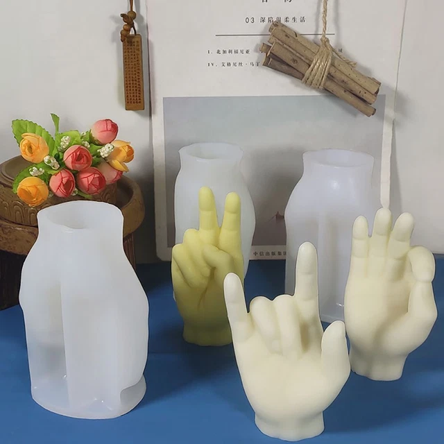 DIY Supplies V Shape Finger Aromatherapy Moulds Crafts Making Mold Candle Mold
