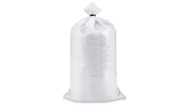 Sandbags With Built-in Ties - 10 Empty 14x26 Woven Polypropylene Sand Bags